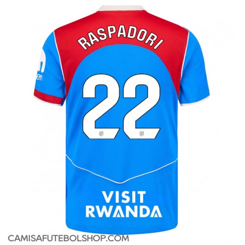 Camisa de time de futebol Atletico Madrid Giacomo Raspadori #22 Replicas 3º Equipamento 2025-26 Manga Curta